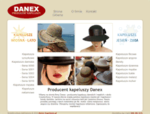 Tablet Screenshot of danex-kapelusze.pl